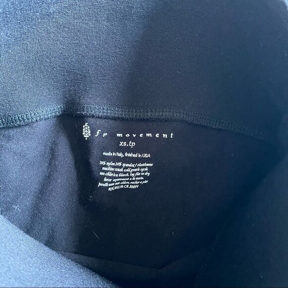 Free People Movement Black Yoga Leggings with netting design - Picture 7 of 10